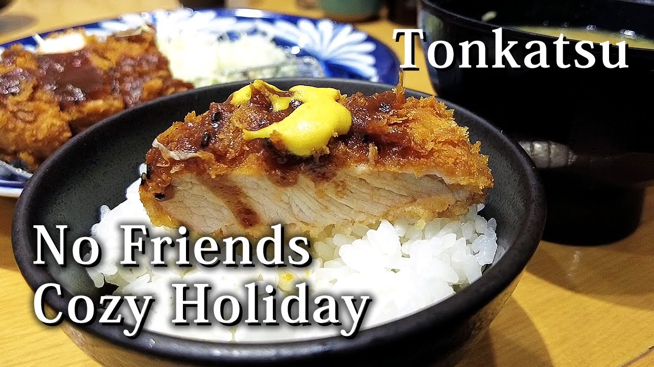 Lunch of Tonkatsu set Meal and Beer｜Japanese Salarymen's Holidays