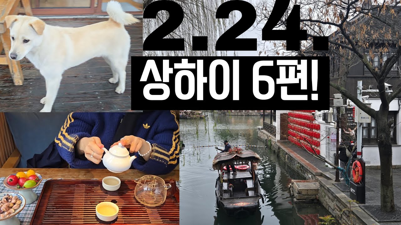 상하이 주가각 가고 신세계성에서 디저트 먹는 하루