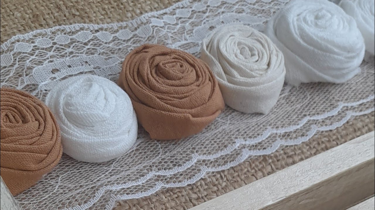 Creamos un cuadro rústico con flores textiles 
