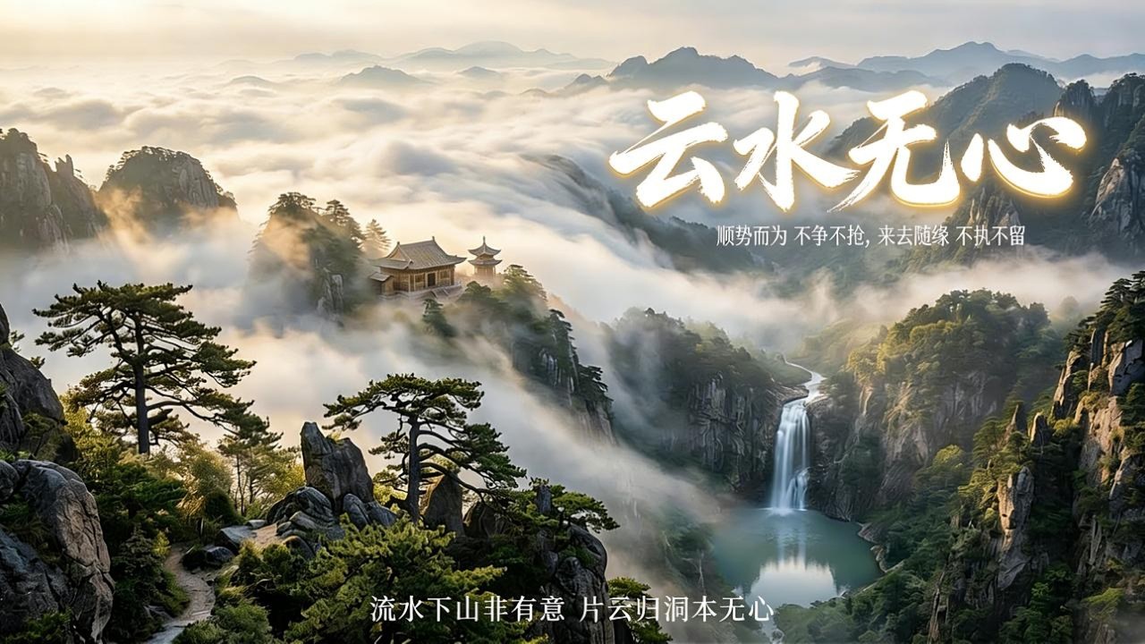 “流水下山非有意，片雲歸洞本無心” 人生若能如雲水，何處不自在？