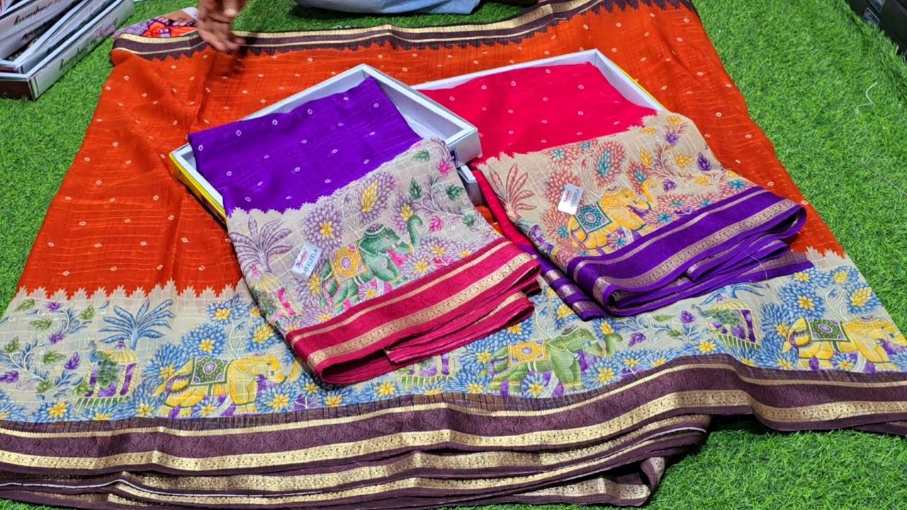 Madina wholesale|| Surekha textiles నుంచి ఉగాది కొత్త వెరైటీలు No extra gst 