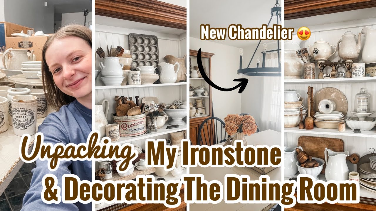 Unpacking Vintage & Decorating Our New Dining Room ❤️🏡