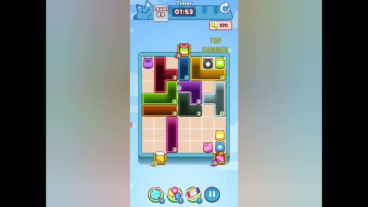 Drop the Cat! level 89 gameplay walkthrough solution