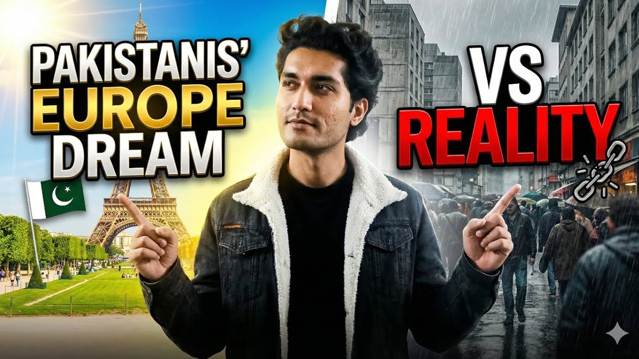 Pakistanis’ Europe Dream vs Reality 🇵🇰➡️🇪🇺  