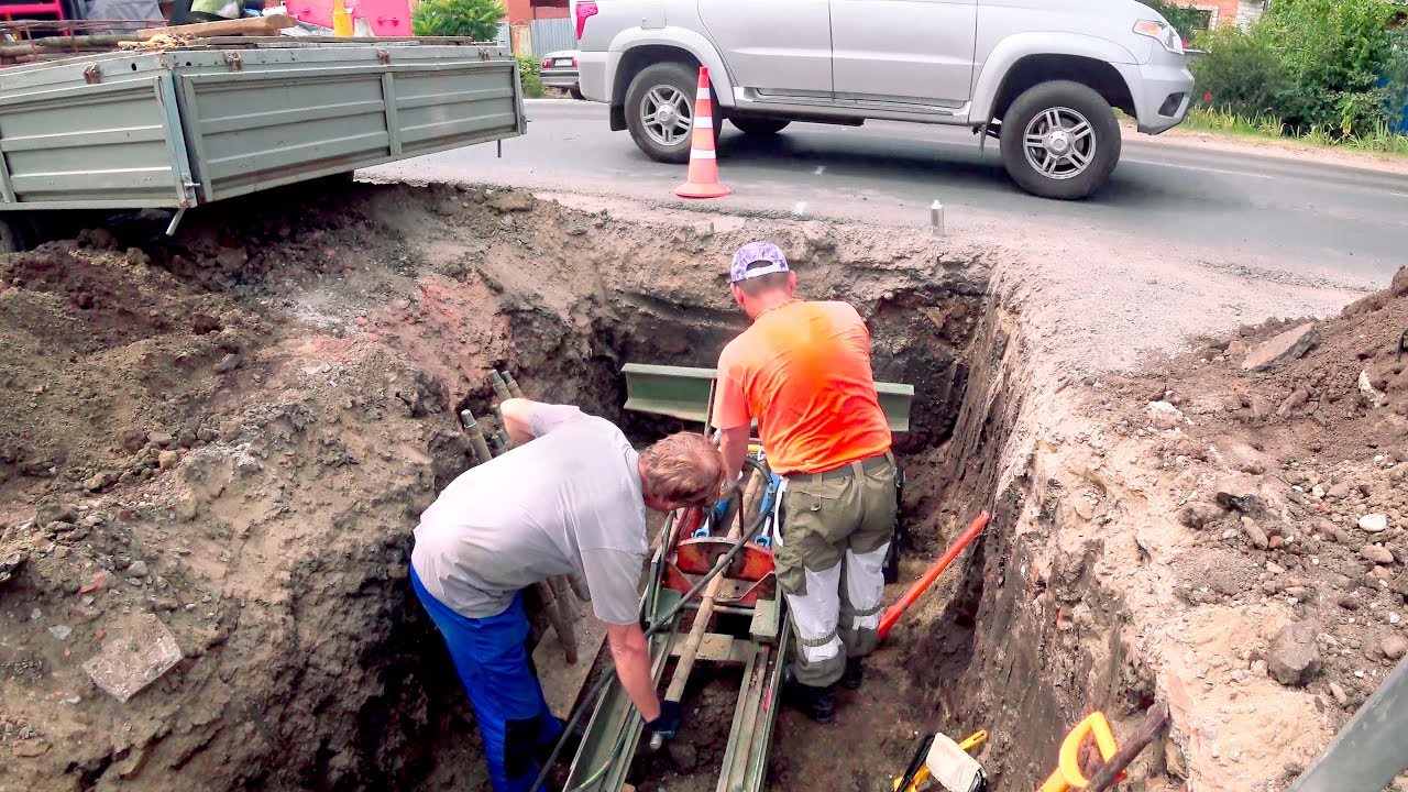 ГНБ прокол. Бестраншейная прокладка безнапорной канализации д160мм, г.Краснодар, Краснодарский край