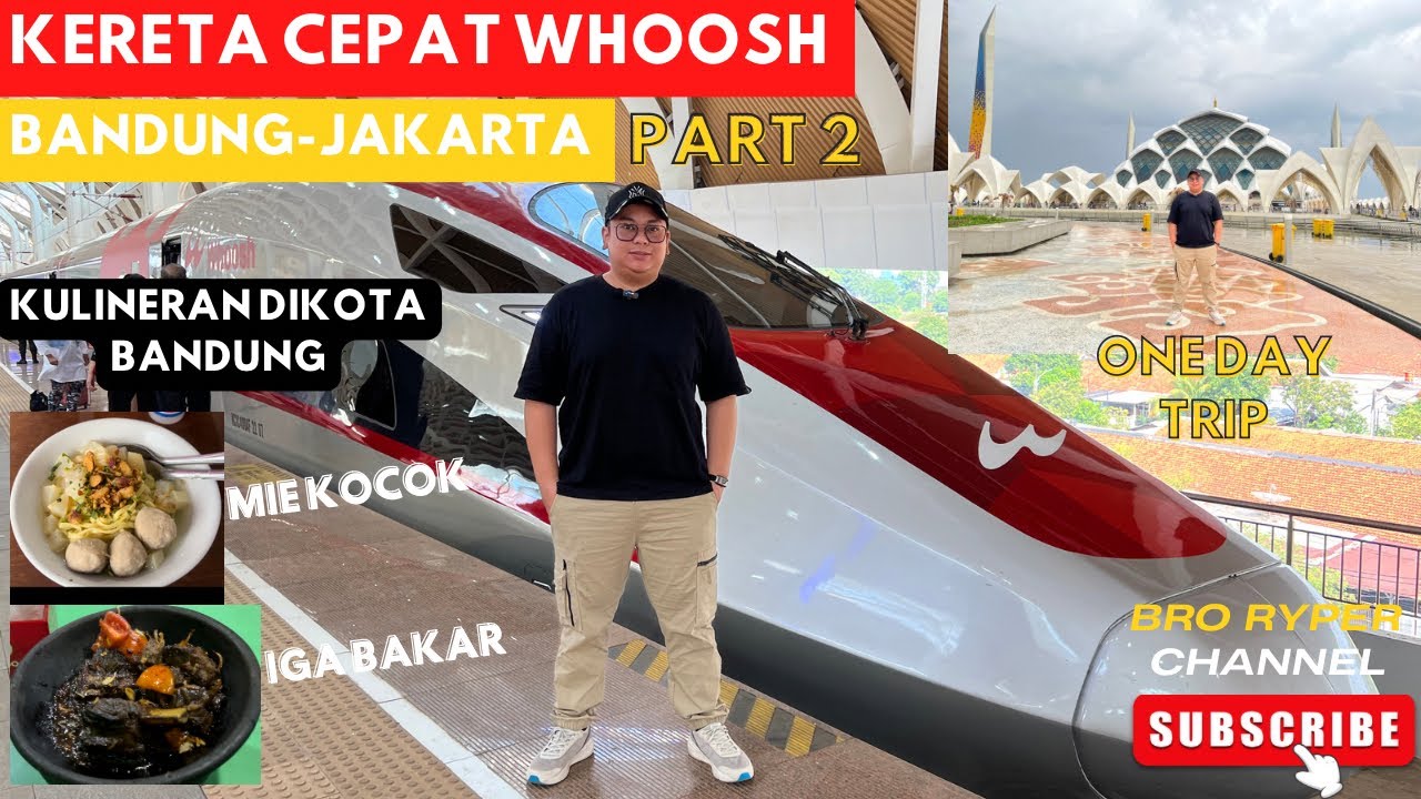 JALAN - JALAN DI BANDUNG KULINERAN DAN KE MASJID AL- JABBAR | PULANG NAIK KERETA CEPAT WHOOSH PART 2