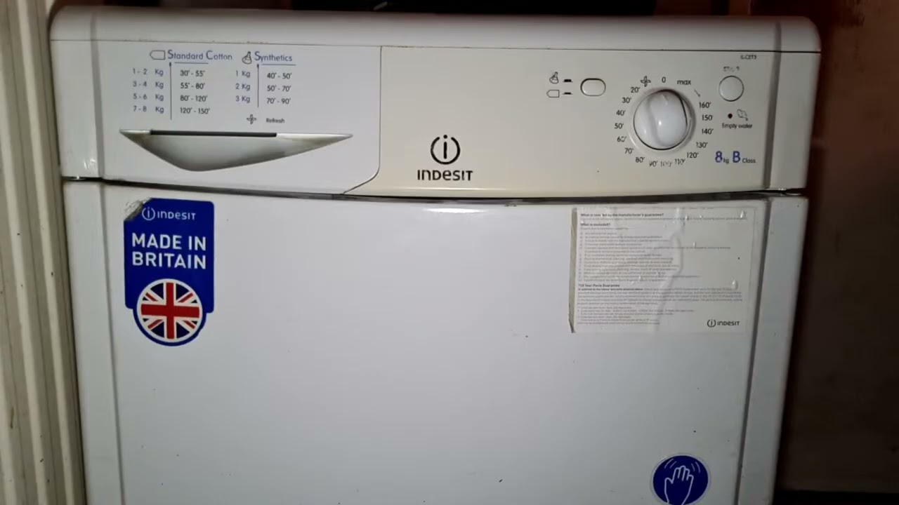 Highlight 49:40 – 54:40 from Indesit IDC8T3 8KG Condenser Tumble Dryer Full Cycle