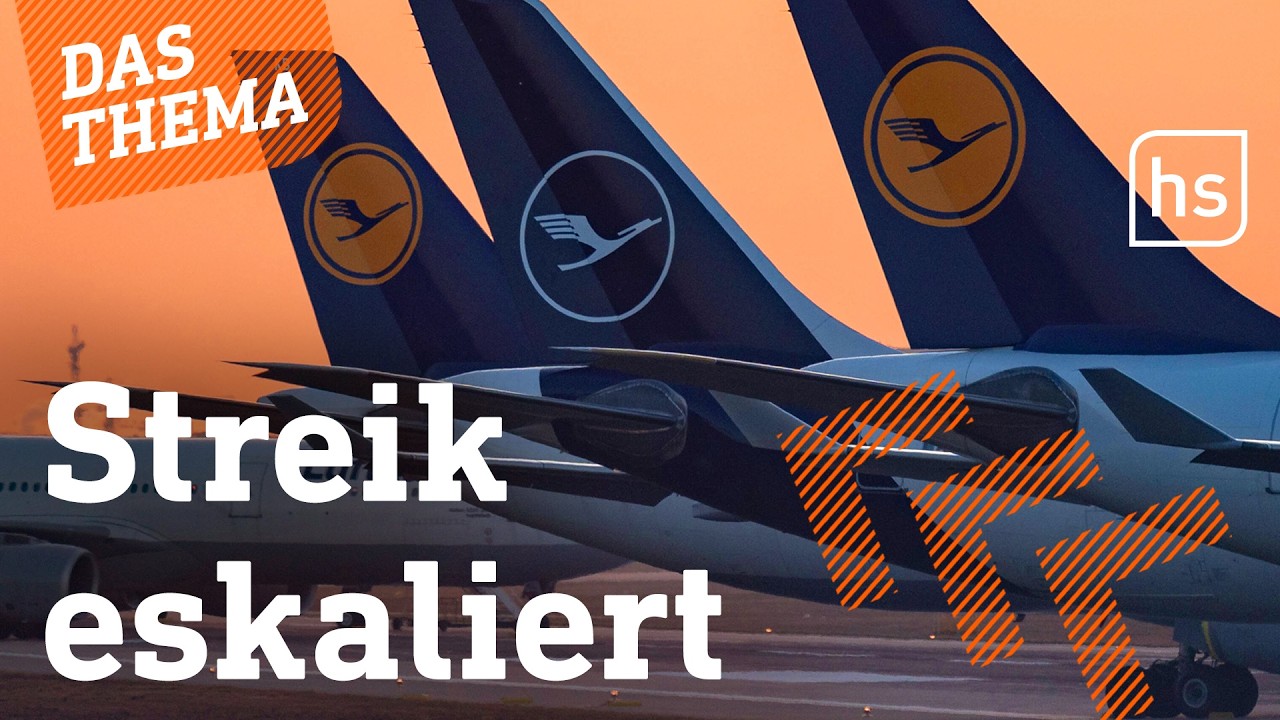 Lufthansa-Piloten UND Flugbegleiter streiken weiter | hessenschau DAS THEMA