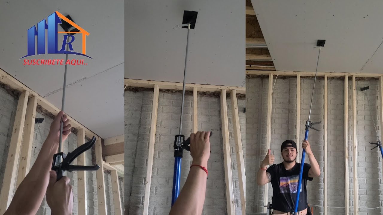 Herramienta Especial para Encielar Drywall llamada  La Tercera Mano.!!