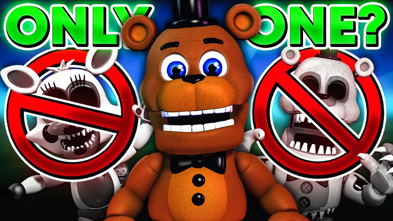 Сможете ли вы пройти FNAF World, используя ТОЛЬКО ОДНОГО персонажа?