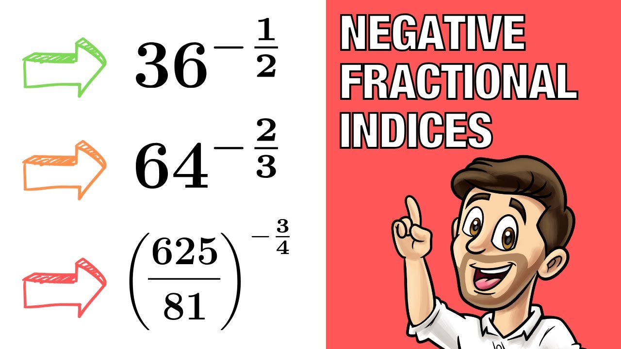 Negative Fractional Indices // Simplifying Negative Fractional Indices