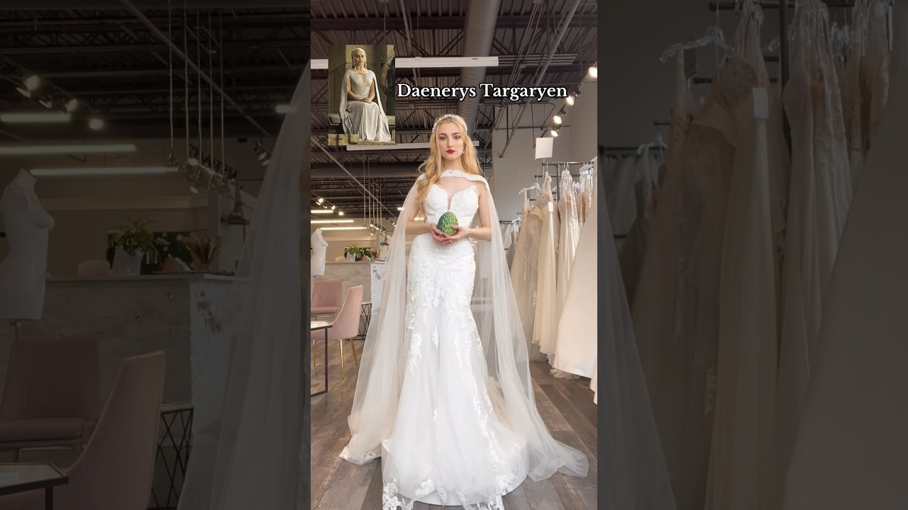 Wedding dresses inspired by Game of Thrones⚔️🐉 #gameofthrones #weddingdress
