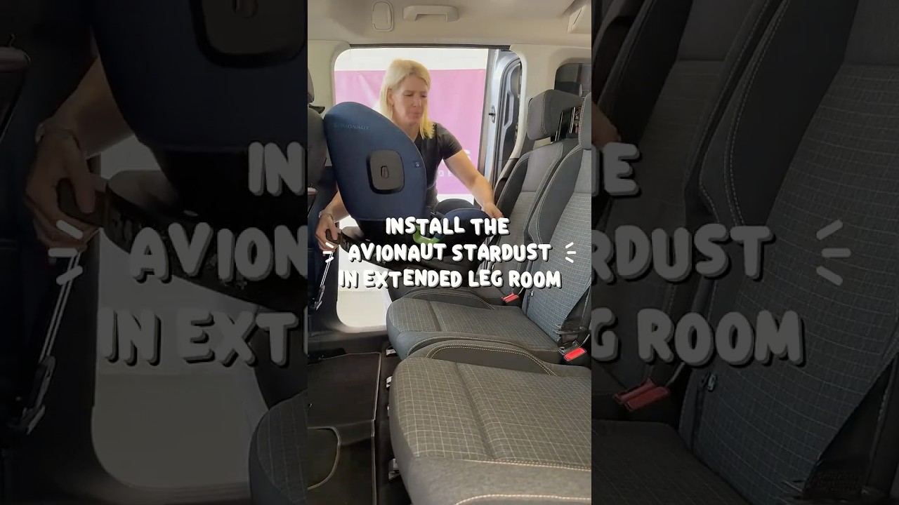 Avionaut Stardust - How to install with extended leg room. #avionaut #carseat #toddlercarseat