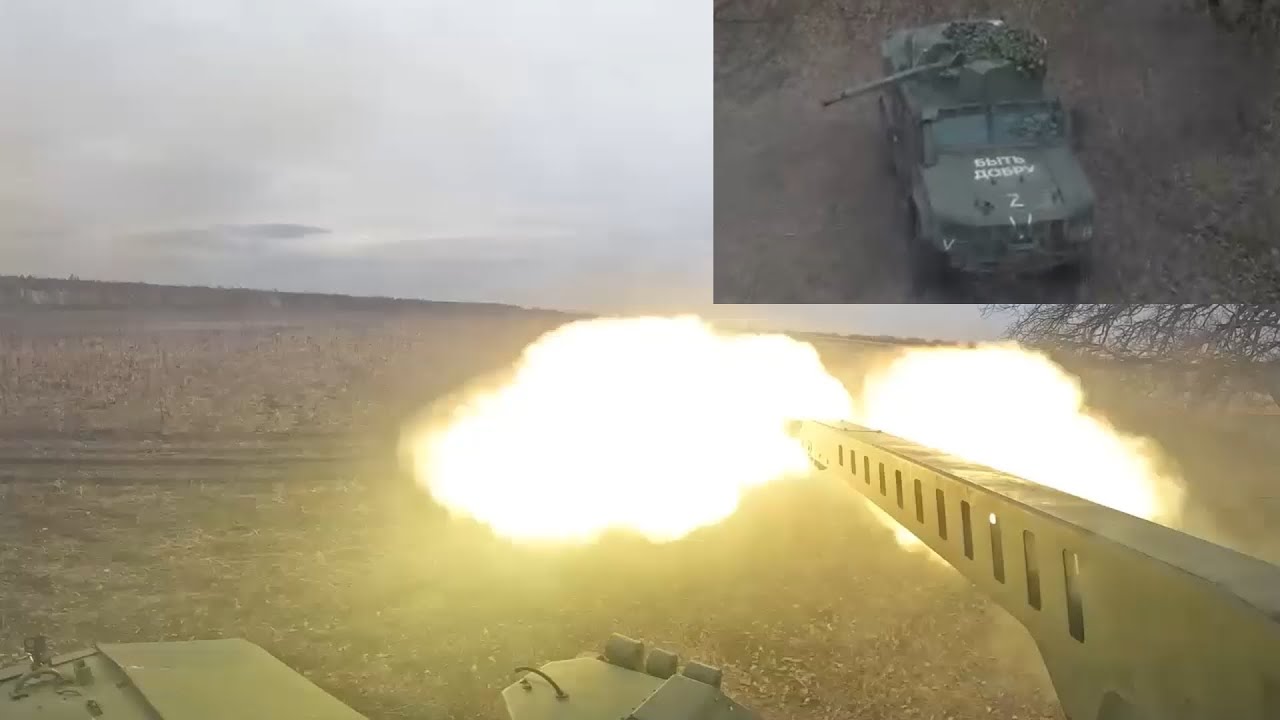 🔴  Russian Typhoon VDV Unleashes 30mm Cannon In Kreminna - GoPro