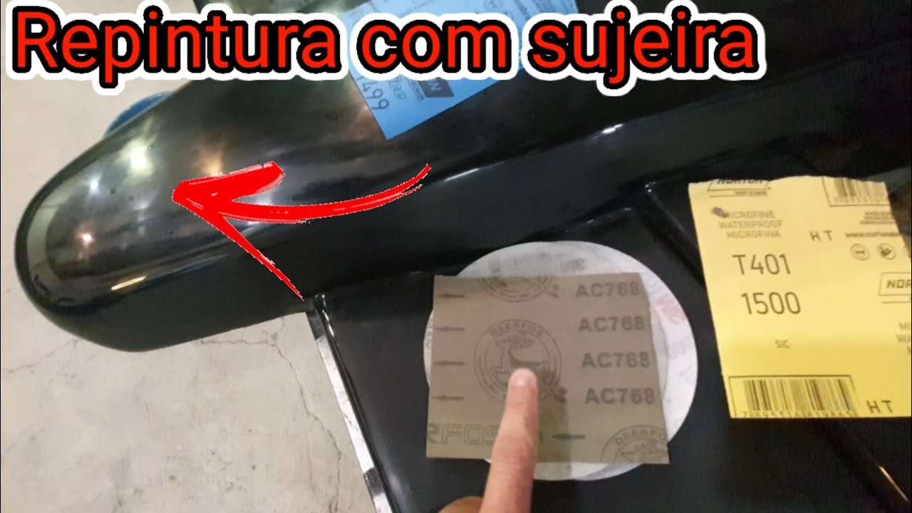 como polir pintura que caiu sujeira