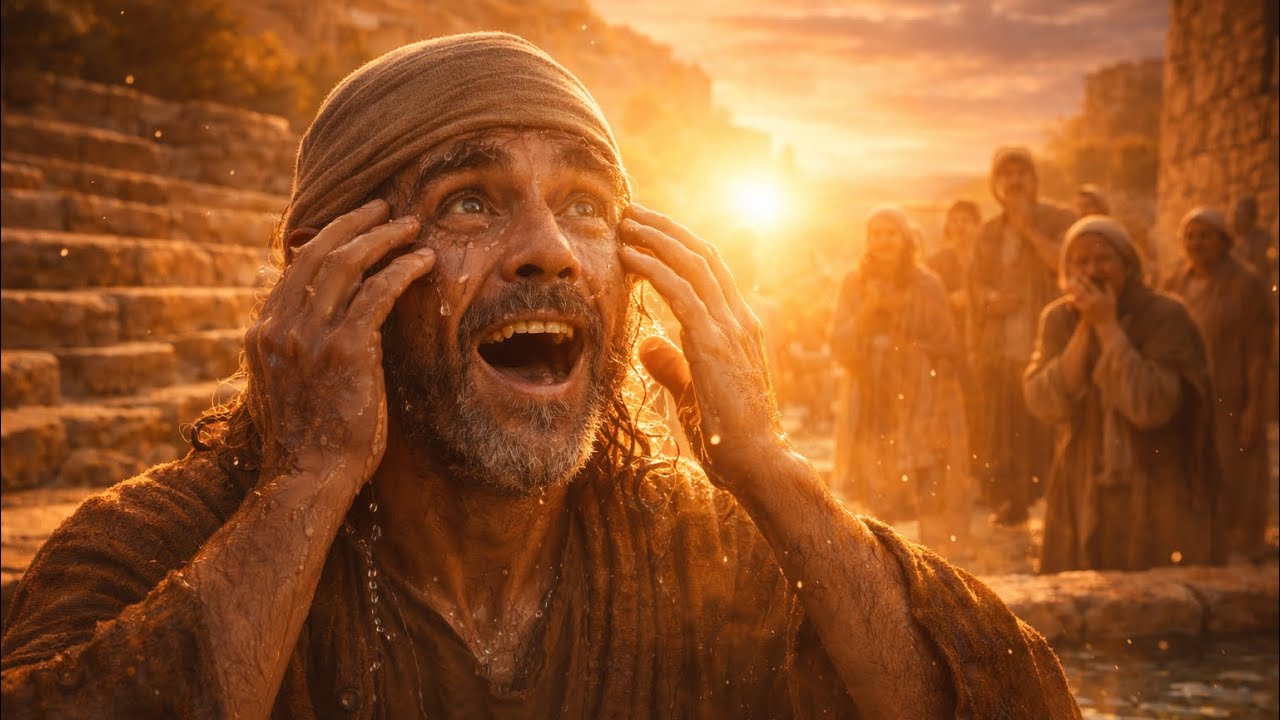 From Darkness to Light ✨ The Miracle of the Blind Man | Kids Bible Story