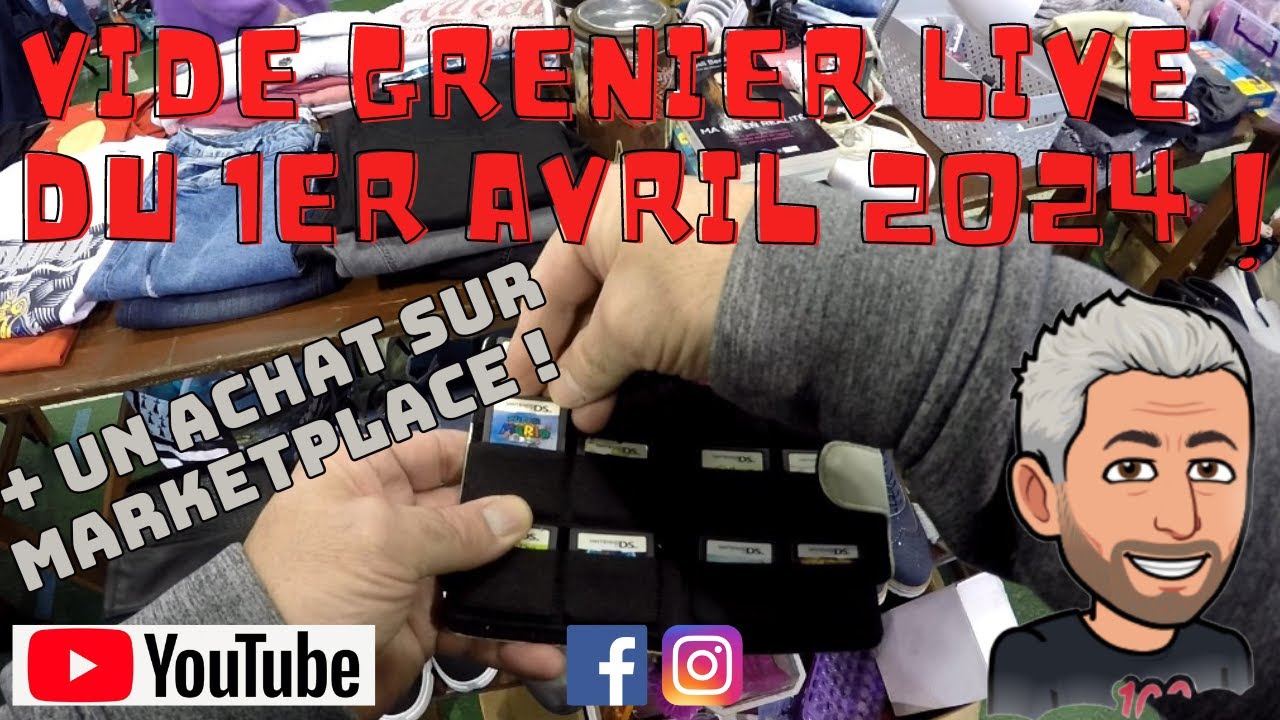 #203 - Vide Grenier Live du 1er Avril 2024 !! (+ un achat MarketPlace !!) ^^