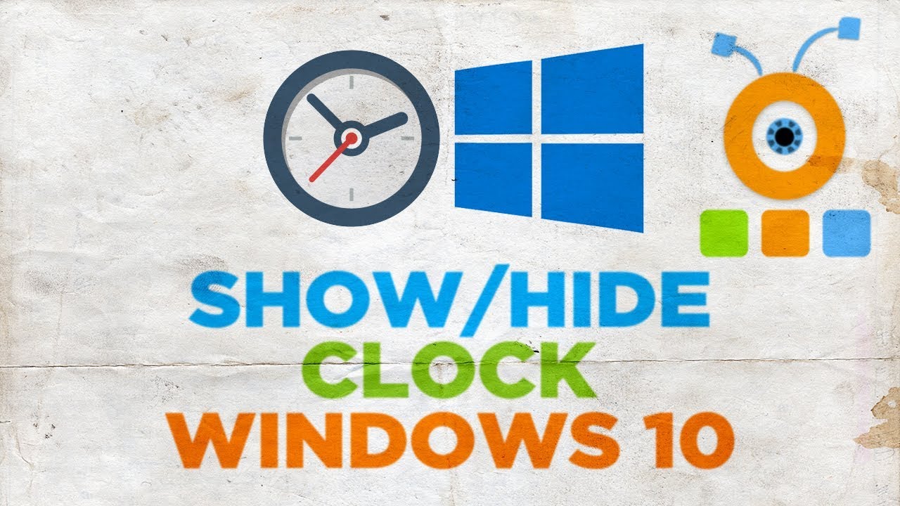 How to Show or Hide the Clock in Windows 10 Taskbar