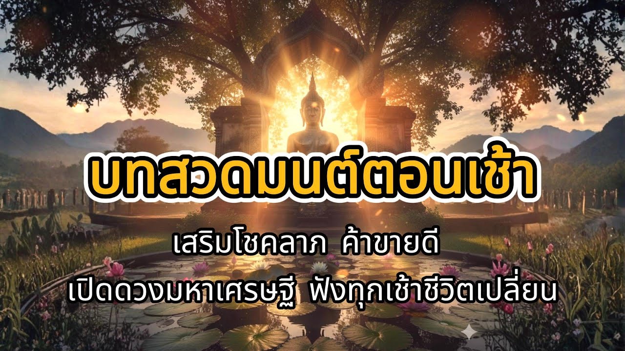 บทสวดมนต์ตอนเช้า (ครบเซ็ท) เสริมโชคลาภ ค้าขายดี เปิดดวงมหาเศรษฐี ฟังทุกเช้าชีวิตเปลี่ยน