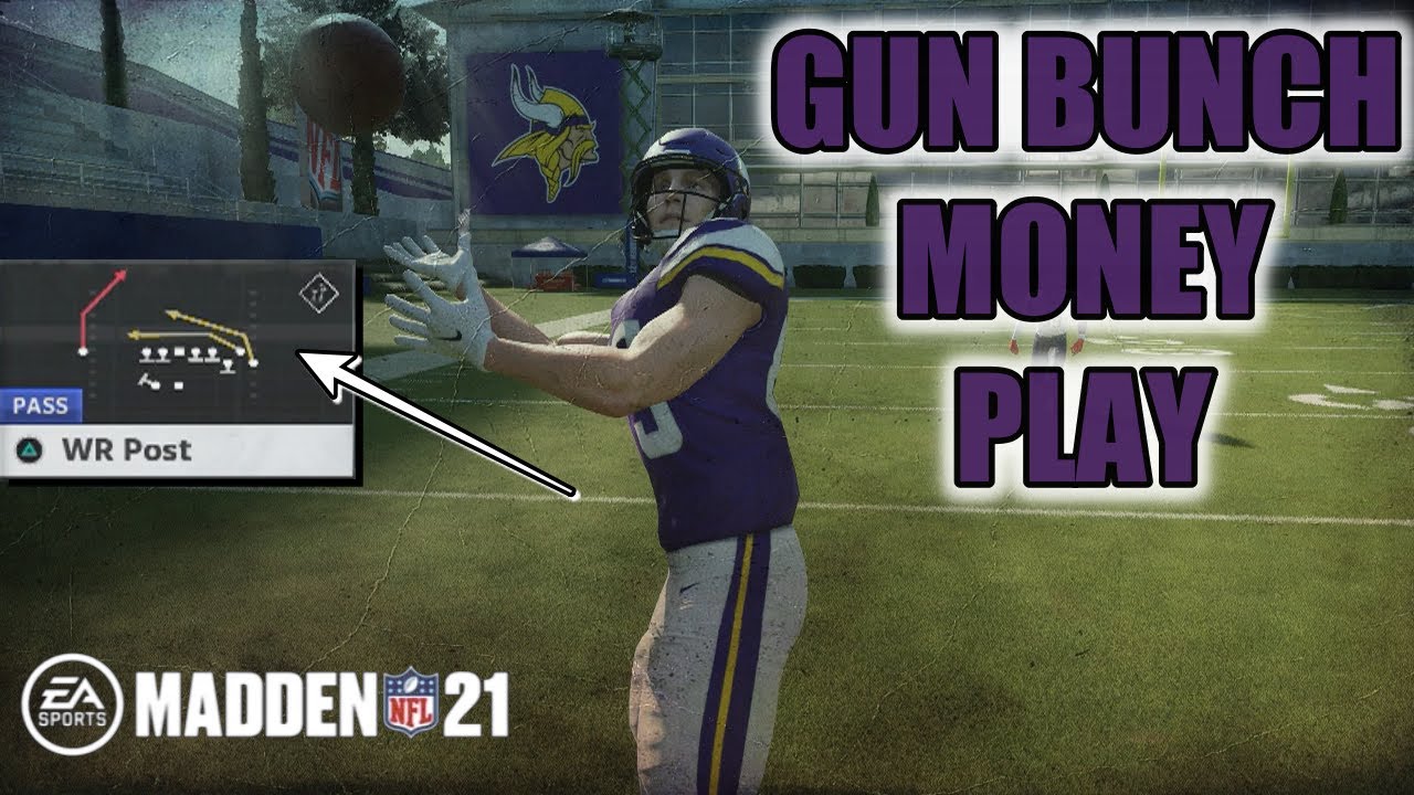 UNSTOPPABLE GUN BUNCH MADDEN 21 MONEY PLAY DESTROYS EVERY DEFENSE! BEST MADDEN OFFENSE TIPS & SCHEME