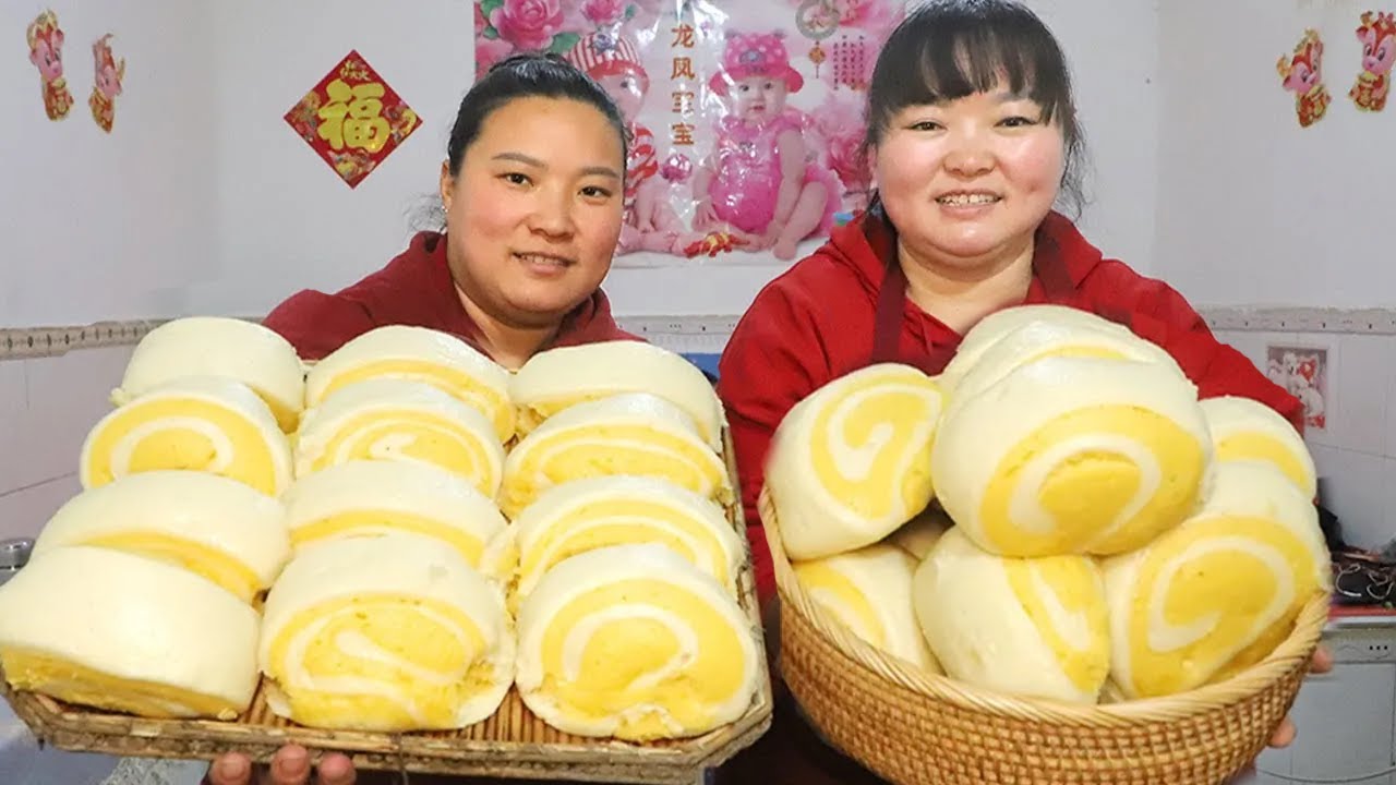 【陕北霞姐】霞姐分享南瓜馍馍的做法，个个分层暄软，香甜诱人，大人孩子都喜欢！