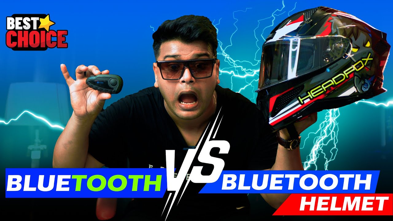 Bluetooth vs Bluetooth Wala Helmet Comparison🤔 Kaunsa Lu? Value for Money? Headfox Smart Helmet😍