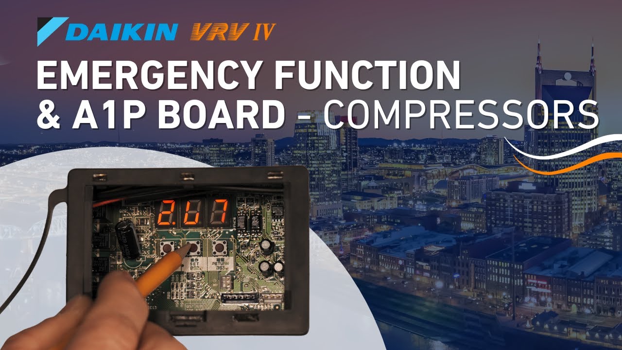 Аварийная функция VRV IV и плата A1P — компрессоры