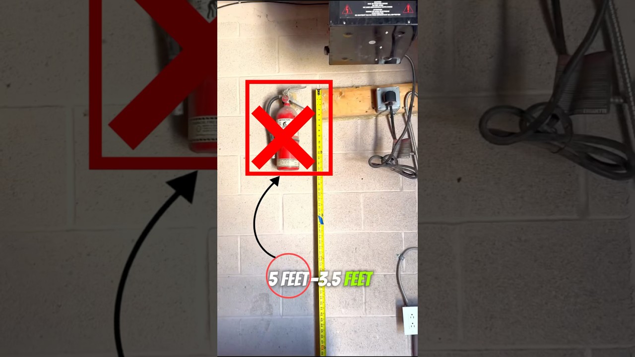 Is Your Fire Extinguisher Mounted Too High? ❌