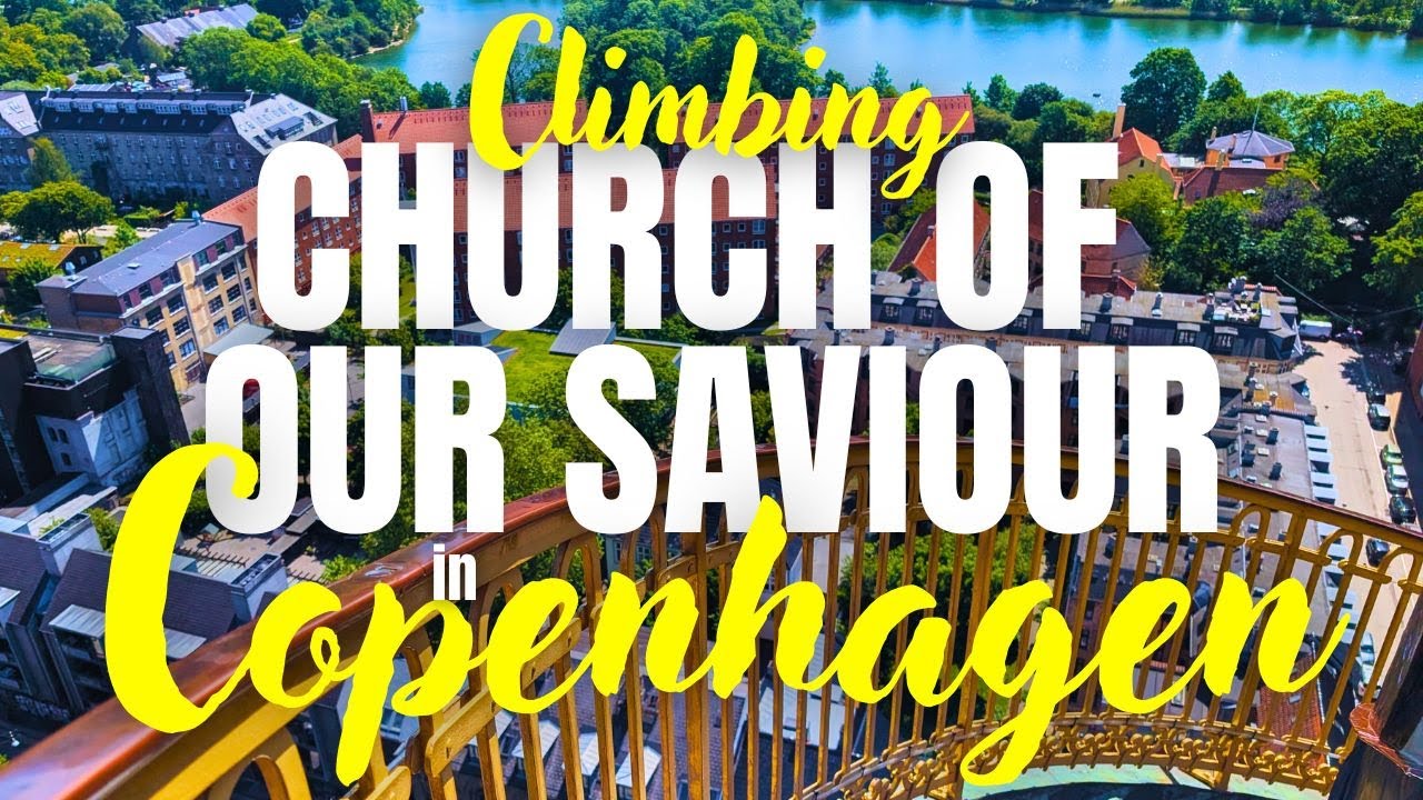 Climbing Church of our Saviour in Copenhagen