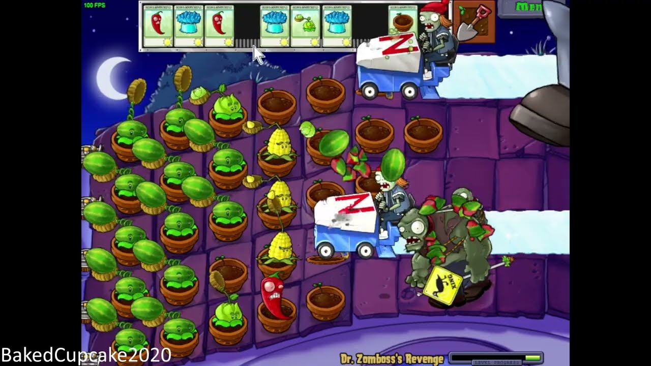 Plants VS Zombies - Dr. Zomboss's Revenge + Golden Sunflower Trophy