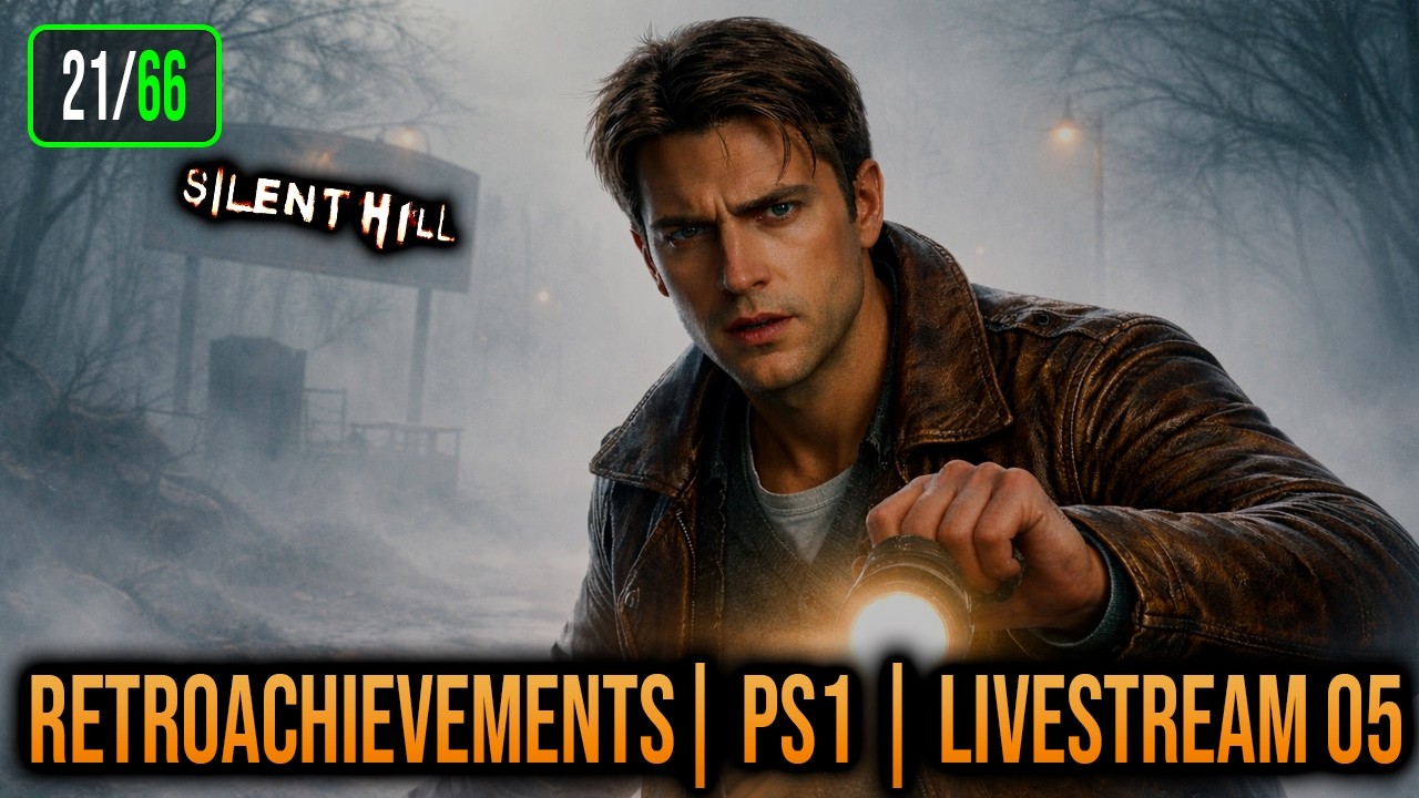 🔴[LIVE - VERTICAL] JOGOS CL&Aacute;SSICOS PS1 - SILENT HILL - RETROACHIEVEMENTS - EP05