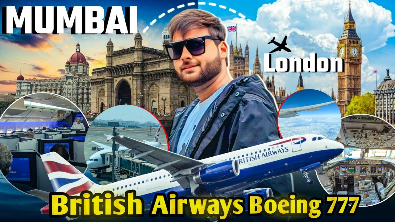 Mumbai to London British Airways B777 | BA198 |  | Travel Vlog | Indian in UK | Nomadic Dipanshu