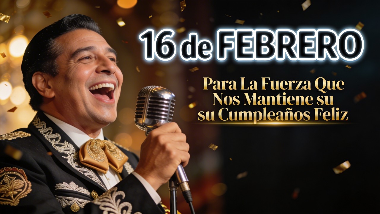 A la fuerza que nos mantiene firmes este 16 de febrero: ¡El Cumpleaños Feliz con mariachi! 🙏.