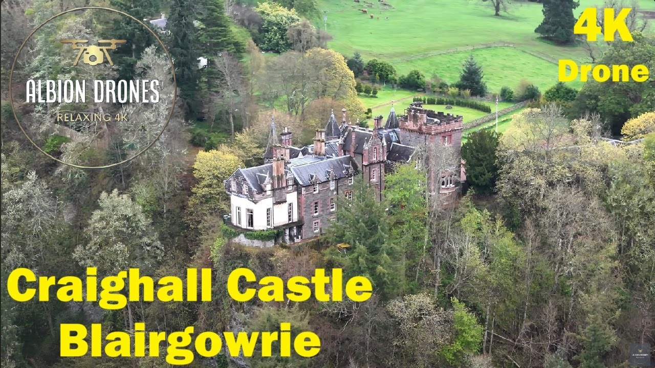 Hidden and beautiful Craighall Castle and the Gorge, Blairgowrie, Perthshire - DJI AIR3 4K