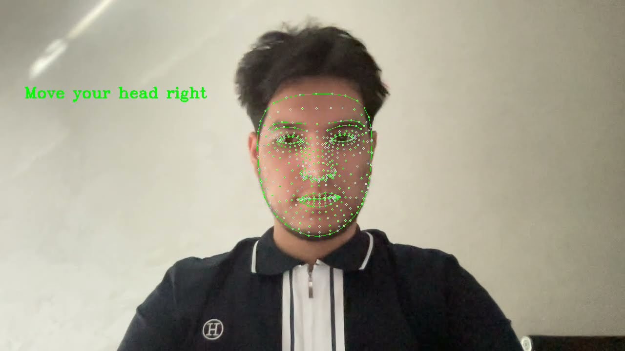 Active Liveness Detection with Mediapipe