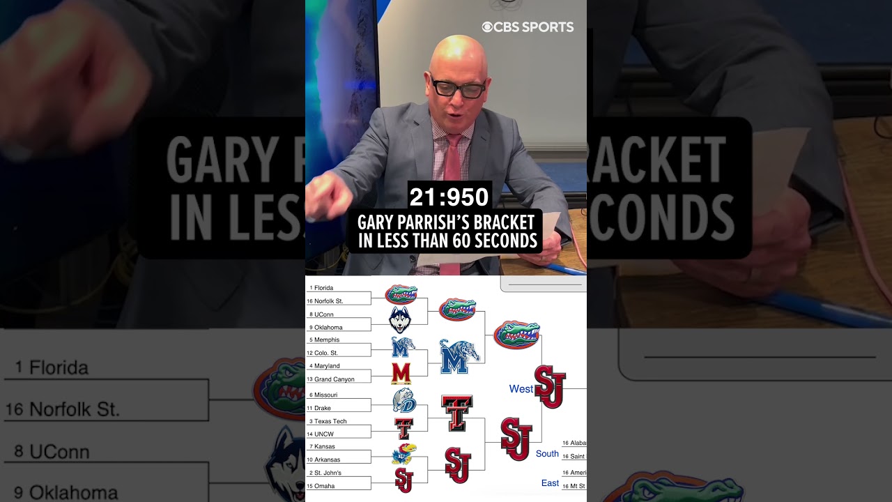 Gary Parrish fills out his bracket in less than 60 seconds | College Basketball