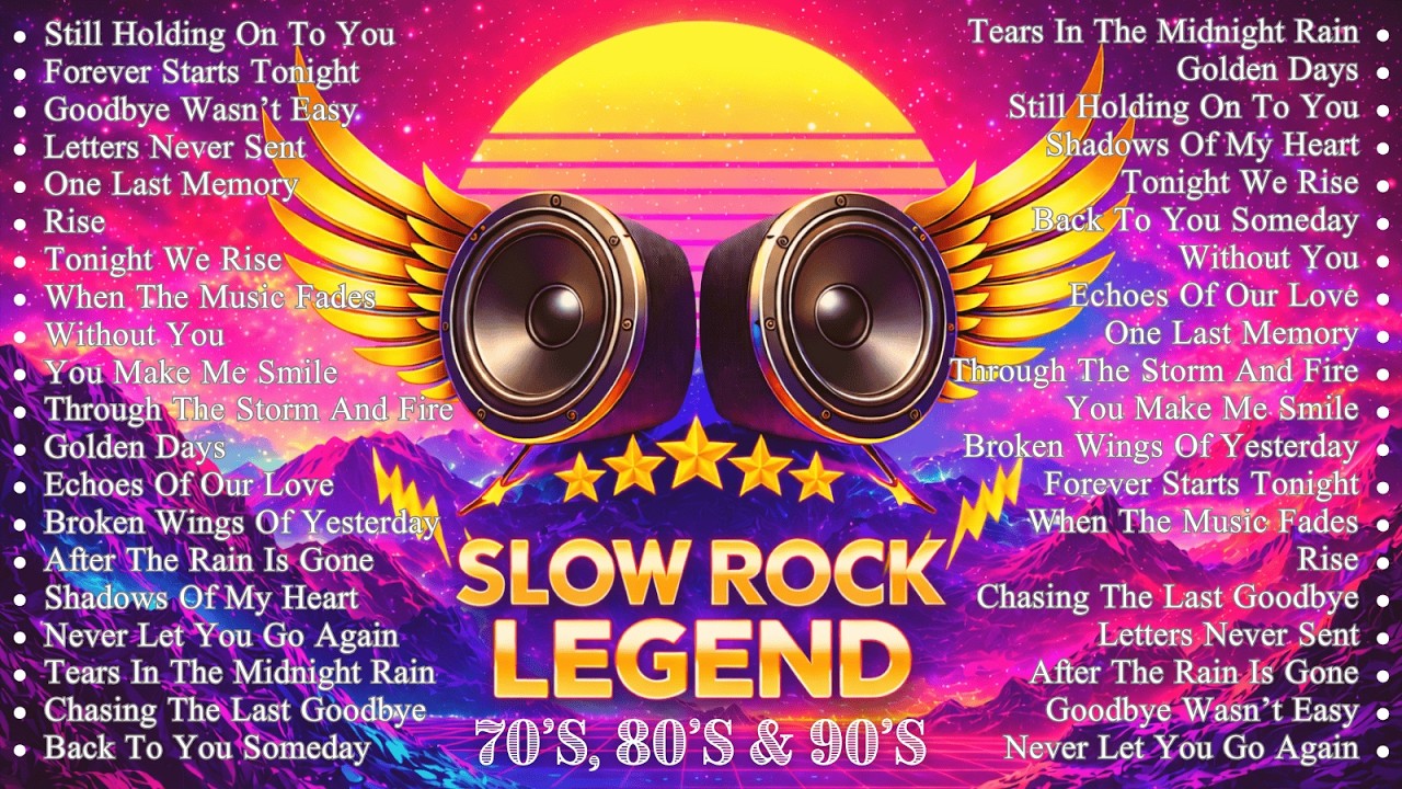 Scorpions, Aerosmith, BonJovi, Led Zeppelin, The Eagles🤘Greatest Hits Slow Rock Ballads 80s 90s.....