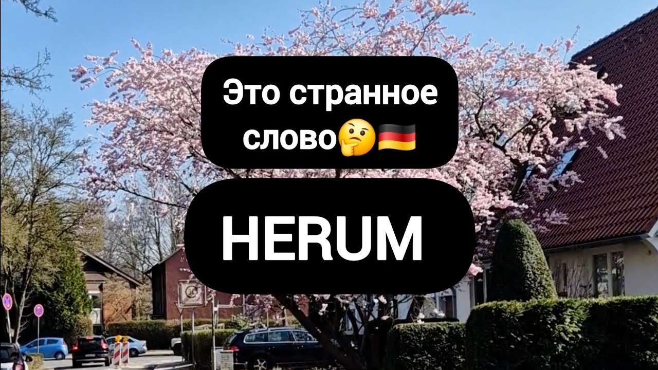 😎🇩🇪 Всё про слово herum #немецкий #deutsch