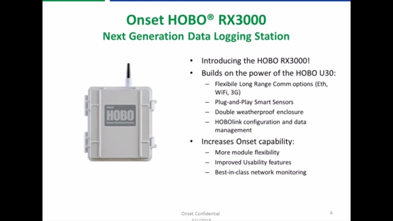 Next Generation HOBO RX3000 Weather Station