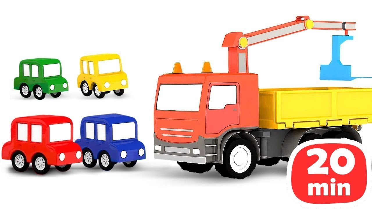 4 Küçük Araba | Kamyon Çeşitleri🚚 | Eğitici Çizgi Film 🚗🚗🚗