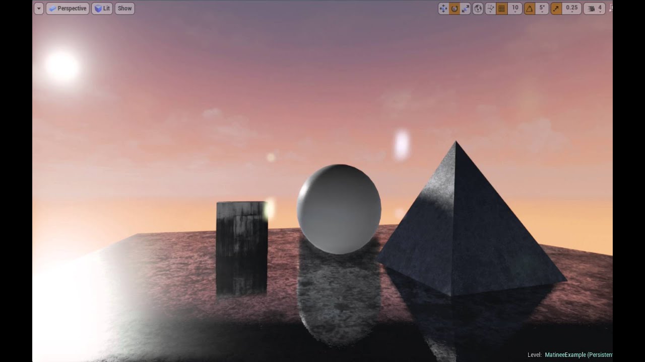 UE4 Tutorial: Adjust Sky Sphere to create Sunset and Night