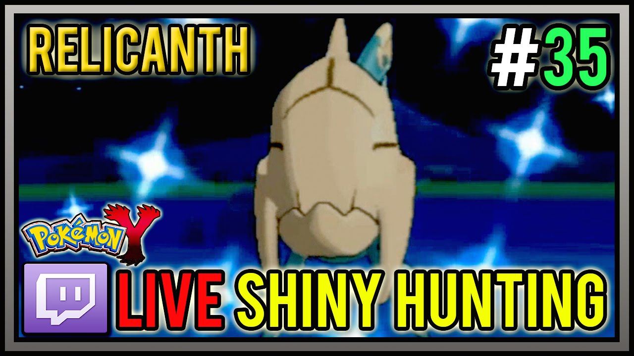 Live Shiny Relicanth From Chain Fishing | Live Shiny Hunts #35 | Pokemon X and Y