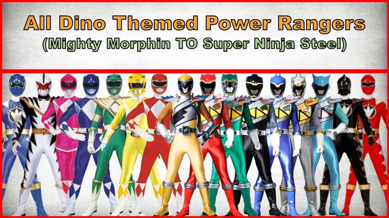 All Dino-Themed Power Rangers 2018|Power Rangers Mighty Morphin to Super Ninja Steel(1993-2018)