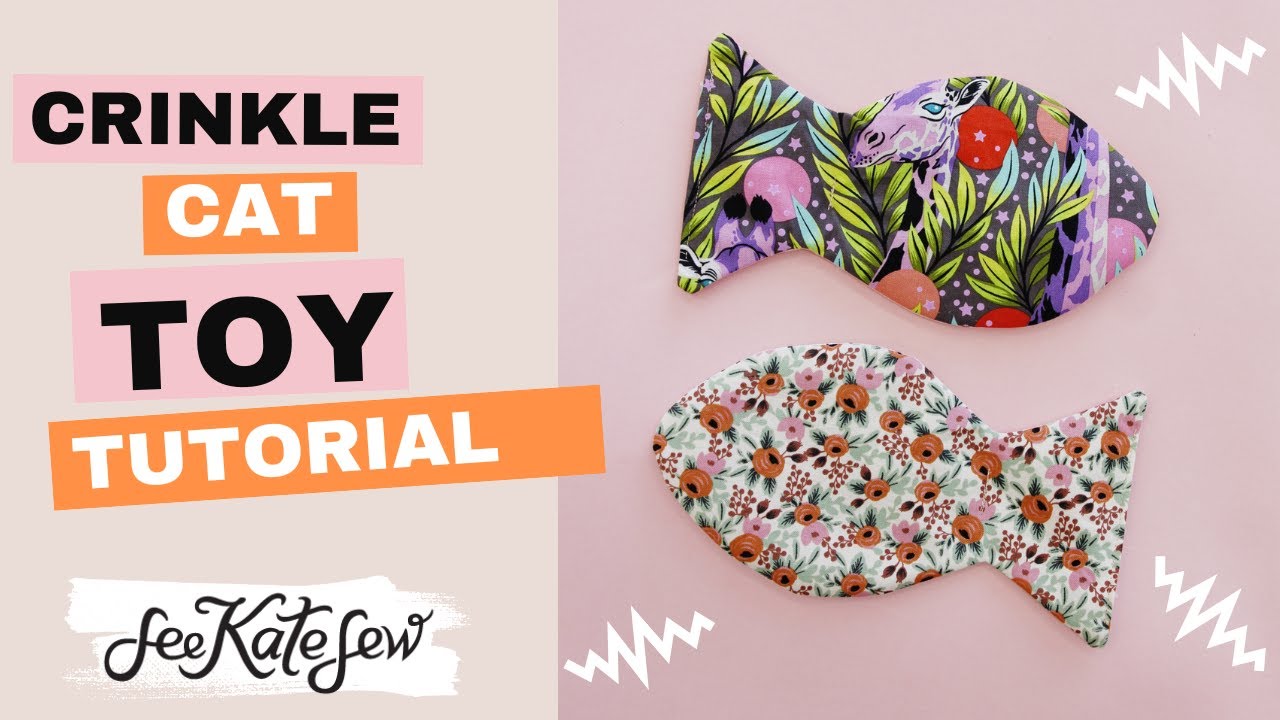 Игрушка для кошек Crinkle в форме рыбы — посмотрите, что внутри!