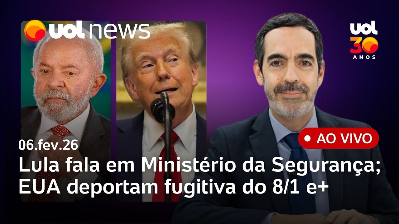 Lula diz que considera criar Ministério da Segurança; EUA deportam fugitiva do 8/1; Trump apaga post