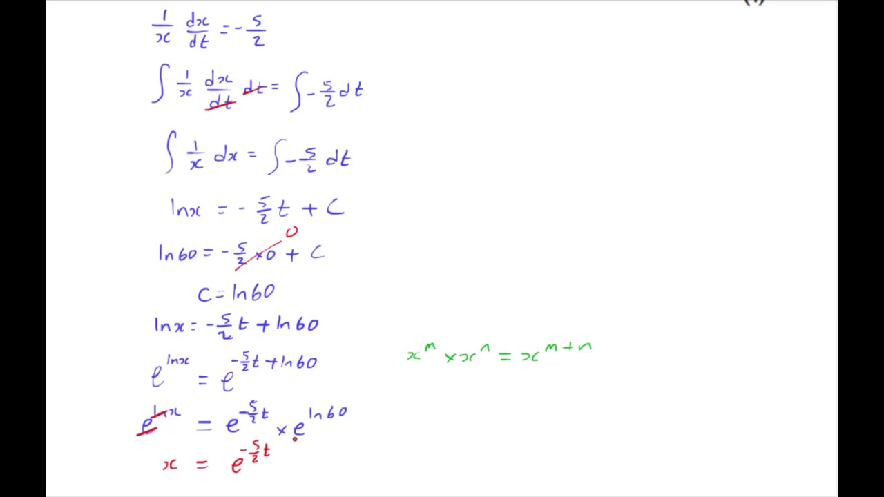 Edexcel Maths C4 June 2016 Q4 Quality Maths