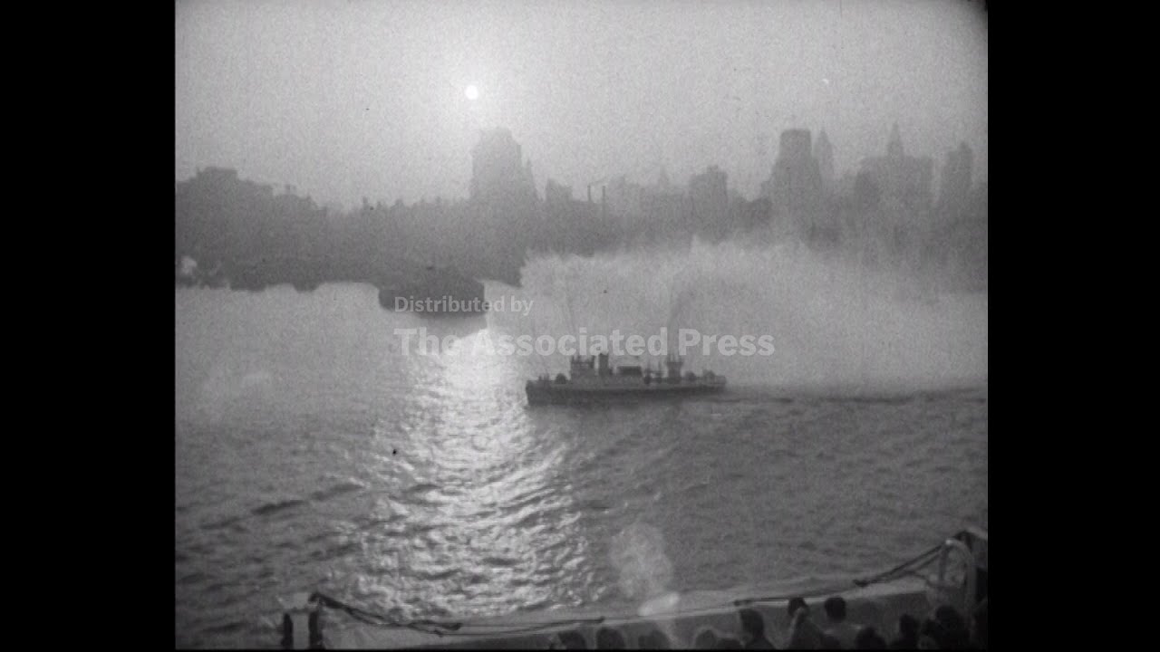 ABOARD QUEEN ELIZABETH DURING MAIDEN VOYAGE - NO SOUND