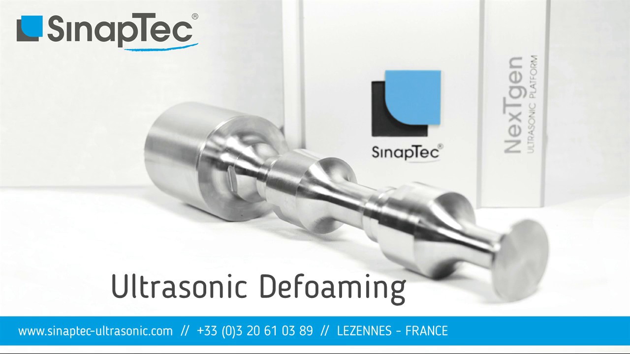 SinapTec - D&eacute;moussage ultrasons // Ultrasonic defoaming