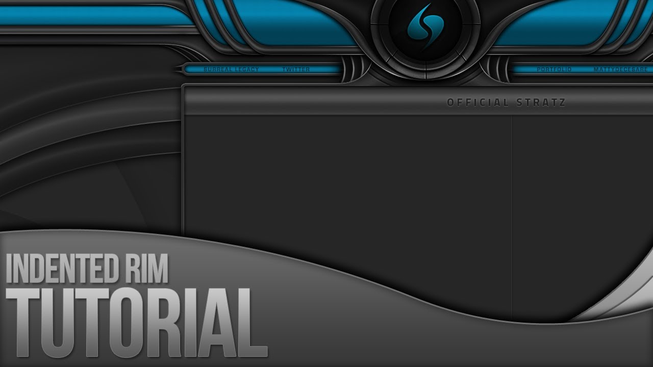 Photoshop Tutorial: Interface Style - Indented Rim
