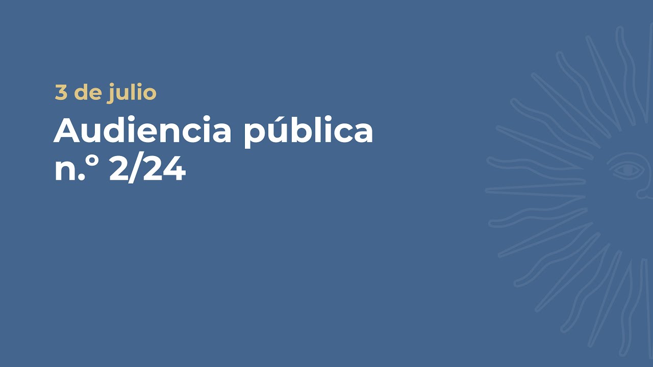 Audiencia pública 2/24